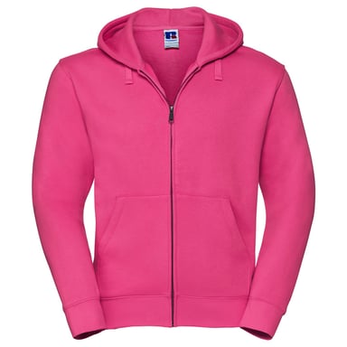 Russell Mens Authentic Full Zip Hoodie (Fuchsia)