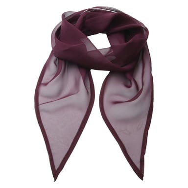 Premier Unisex Adult Colours Chiffon Scarf (Aubergine)