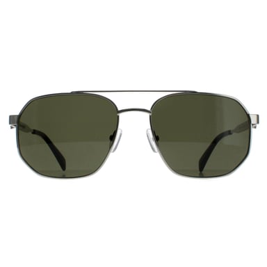 Alexander McQueen Aviador Unisex Plata Verde AM0458S