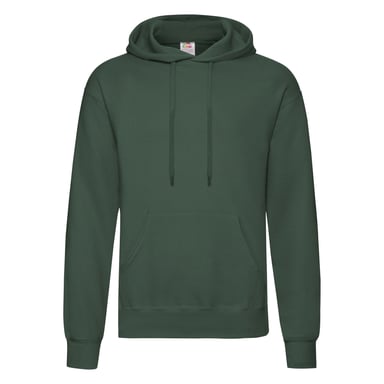 Fruit Of The Loom Mens Hooded Sweatshirt / Hoodie (Bottle Green)