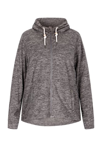 Dreimaster fleece jacket women Grey melange