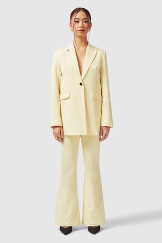 Fiore Slim Fit Yellow Jacket