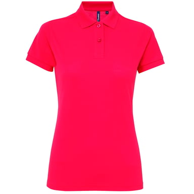 Asquith & Fox Womens/Ladies Short Sleeve Performance Blend Polo Shirt (Hot Pink)