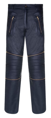 Vaqueros de cuero con cremallera para hombre - Ancona