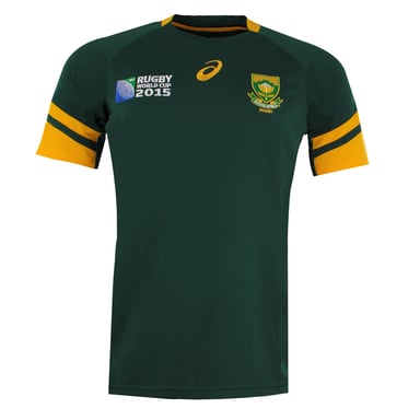 Asics Sudáfrica Rugby SB Camiseta verde para hombre Home Mens