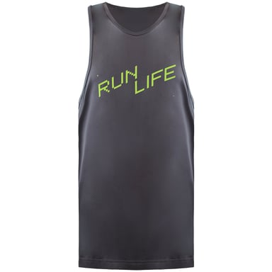 MyProtein Graphic Running Mens Grey Vest