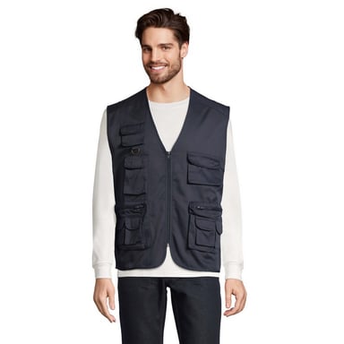 SOLS Mens Reporter Body Warmer (Navy)