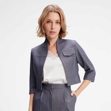 Minimalist crop jacket