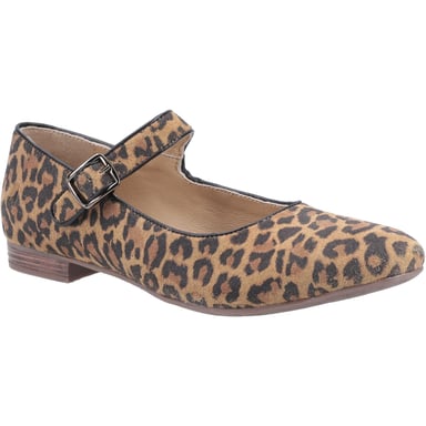 Hush Puppies Womens/Ladies Melissa Leopard Suede Mary Janes (Brown/Black)