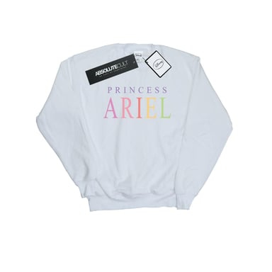 Disney Girls The Little Mermaid Ariel Graphic Sweatshirt (White)