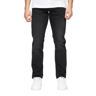Crosshatch Mens Cadman Straight Jeans (Black Wash)