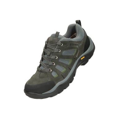 Mountain Warehouse Mens Field Extreme Suede Waterproof Walking Shoes (Grey)