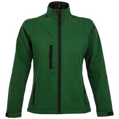 SOLS Womens/Ladies Roxy Soft Shell Jacket (Breathable, Windproof And Water Resistant) (Bottle Green)
