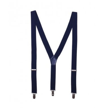 Premier Mens Clip On Braces (Navy)