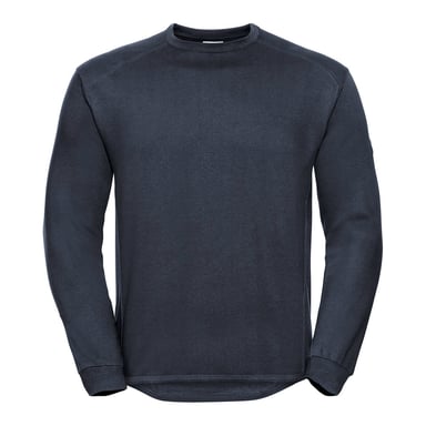 Russell Mens Spotshield Heavy Duty Crew Neck Sweatshirt (French Navy)