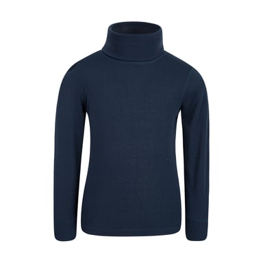 Mountain Warehouse Childrens/Kids Talus Roll Neck Long-Sleeved Top (Navy)