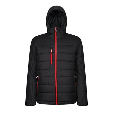 Regatta Mens Navigate Thermal Padded Jacket (Black/Classic Red)