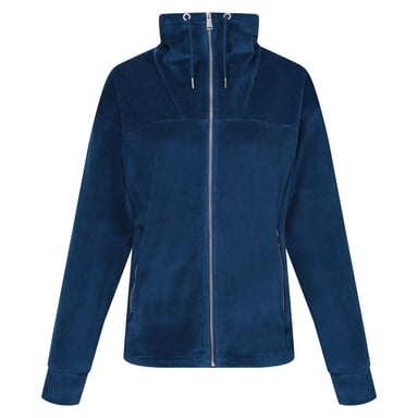 Regatta Womens/Ladies Velour Full Zip Fleece Jacket (Blue Opal)