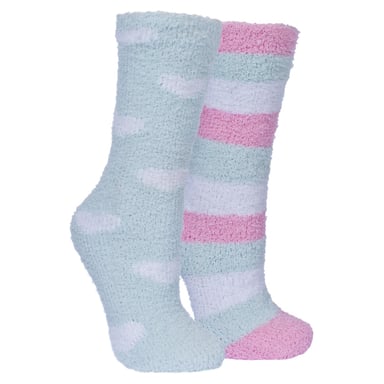 Trespass Womens/Ladies Snuggie Fluffy Tube Socks (2 Pair Pack)