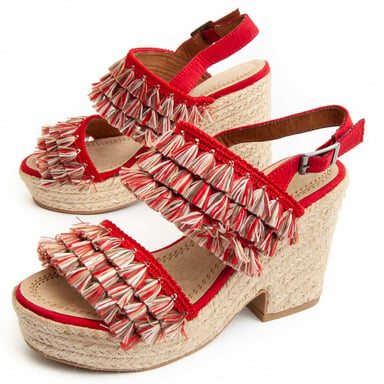 Montevita Sandalia De Tacón Felka En Rojo