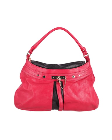 Marc Jacobs Lock it Up Camille Handbag in Dark Pink Leather