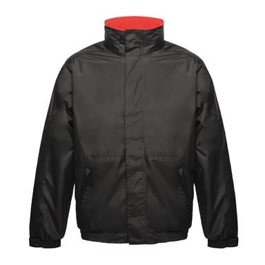 Regatta Mens Dover Waterproof Windproof Jacket (Black/Red)