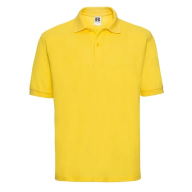 Russell Mens Polycotton Pique Polo Shirt (Yellow)