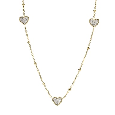 Fossil Jewellery 'Sutton' Women's Stainless Steel Necklace - Gold JF03942710