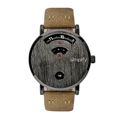 Simplifique el reloj con correa de cuero 7000