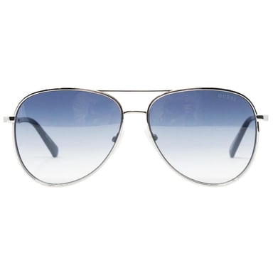 Guess Gafas de sol redondas brillantes de niquel oscuro