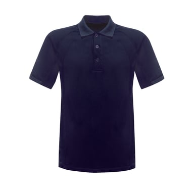 Regatta Professional Mens Coolweave Short Sleeve Polo Shirt (Navy)
