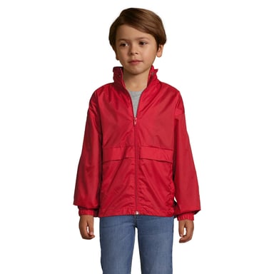 SOLS Childrens/Kids Surf Windbreaker (Red)
