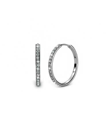 Pendientes Chic - Plata y Cristal