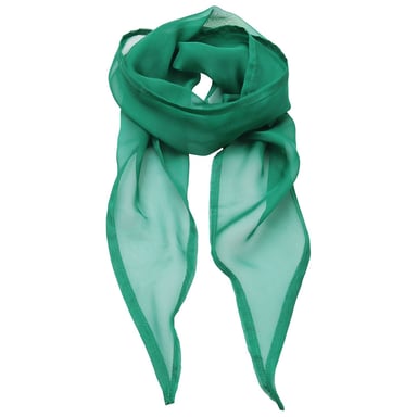 Premier Unisex Adult Colours Chiffon Scarf (Emerald)