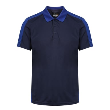 Regatta Contrast Coolweave Pique Polo Shirt (Navy/New Royal)
