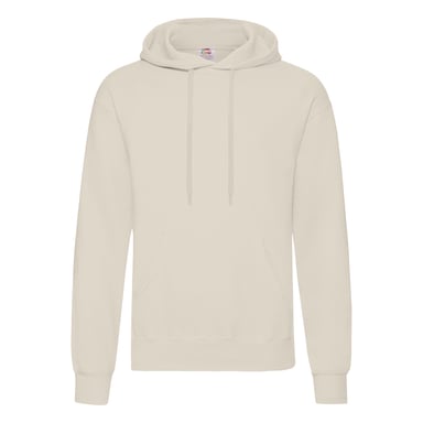 Fruit Of The Loom Mens Hooded Sweatshirt / Hoodie (Natural)