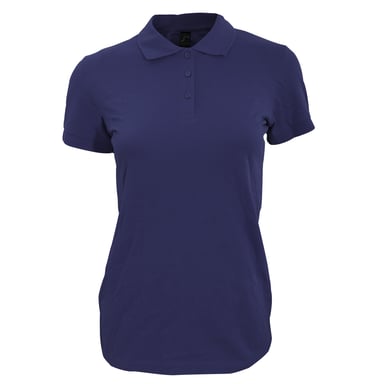 SOLS Womens/Ladies Perfect Pique Short Sleeve Polo Shirt (French Navy)