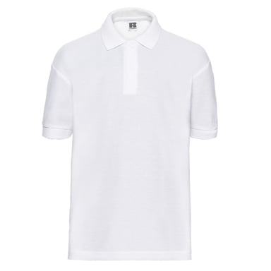 Russell Childrens/Kids Pique Polo Shirt (White)
