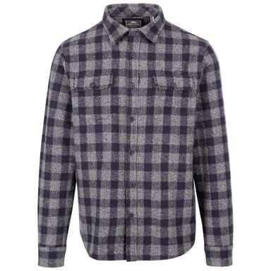Trespass Mens Portlaw Checked Shirt (Grey/Blue)