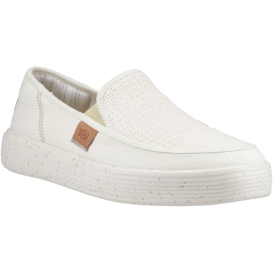 HEYDUDE Sunapee Coastline Cotton Blend Men's Bone Loafers