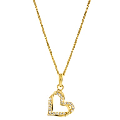 Orphelia 'Cecilia' Women's 925 Sterling Silver Pendant with Chain - Gold ZH-7584/G