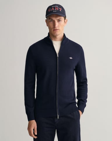 GANT Mens Casual Cotton Zip Cardigan