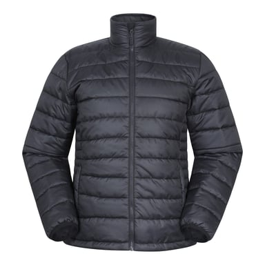 Mountain Warehouse Mens Deaks Water Resistant Padded Jacket (Black)