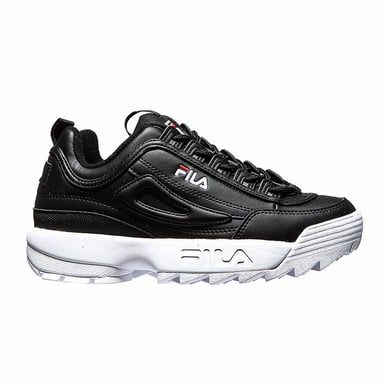Fila disruptor para mujer entrenadores negros