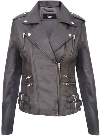 Chaqueta de motociclista de cuero Brando para mujer - Loddon