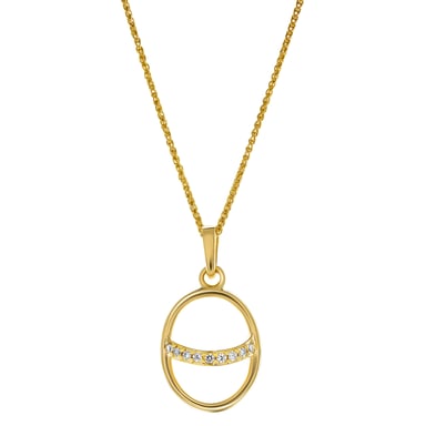 Orphelia 'Amaliada' Women's 925 Sterling Silver Pendant with Chain - Gold ZH-7572