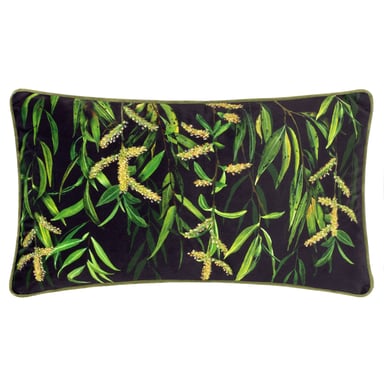 Funda de cojín bordada Wylder Braywick Willow
