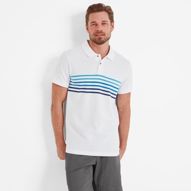 Bolton Mens Polo Shirt Optic White