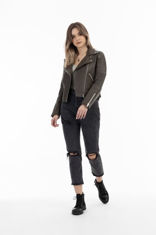DreiMaster Vintage Leather Biker Jacket