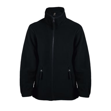 SOLS Childrens/Kids North Zip-Up Fleece Jacket (Black)
